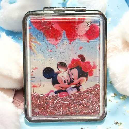 Cep Aynası Dikdörtgen Sulu Simli Minea Mouse