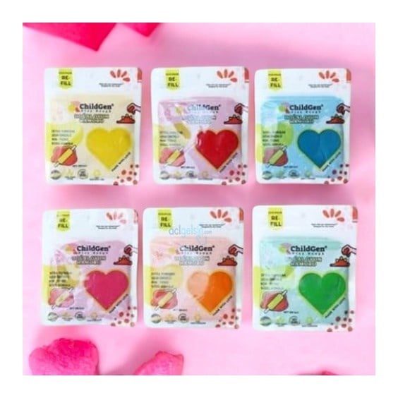Childgen Ecopack Oyun Hamuru Refill 6'lı Set Vakumlu Poşetli