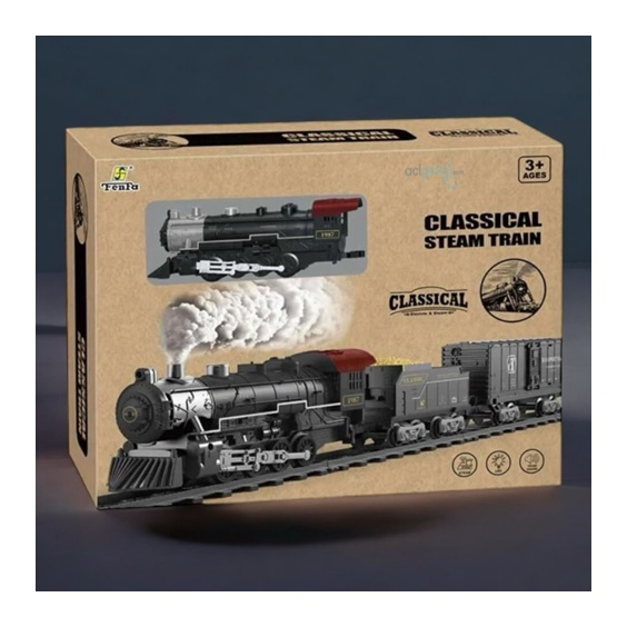 Classic Steam Kumandalı Pilli Tren Seti 29 Parça