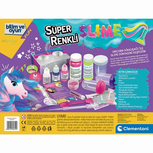 Clementoni Bilim Ve Oyun Süper Renkli Slime