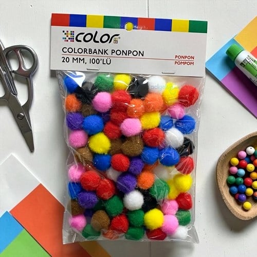 Colorbank Pon Pon 20mm 100 Lü