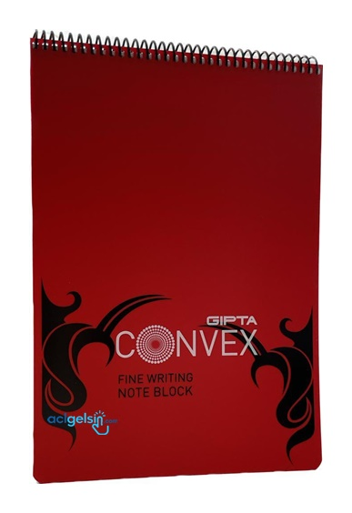 Convex Sipiralli Pp Kapak Bloknot A4 100 Kareli