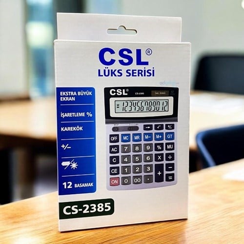 Csl Dijital Hane Hesap Makinası 12 Haneli Cs-2385