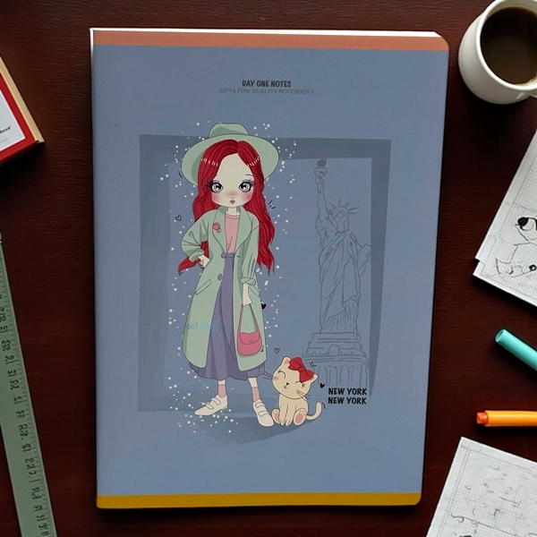 Day-one Notes Tel Dkiş Karton Kapak Defter 80 Yaprak A4 Kareli