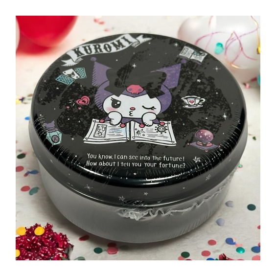 Dekoratif Sanrio Kuromi Metal Silindir Kutu