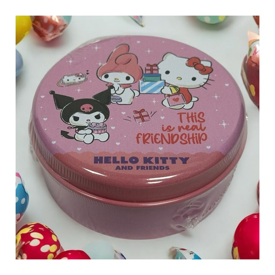 Dekoratif Sanrio Kuromi Metal Silindir Kutu