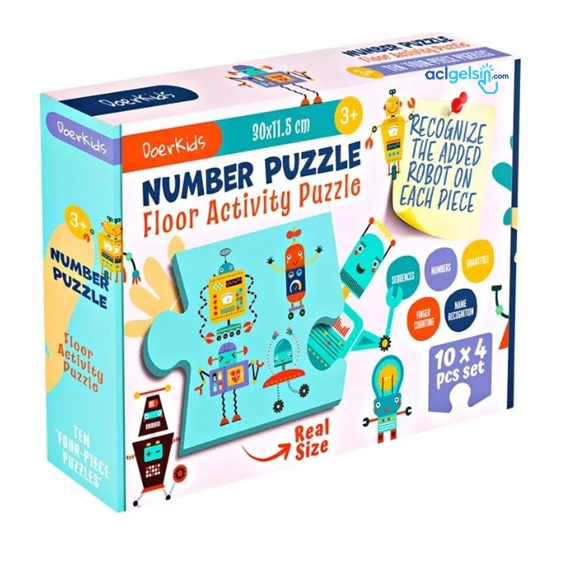 Dev Sayılar Puzzle + Parmak Sayma, Dizi Oluşturma Oyunu