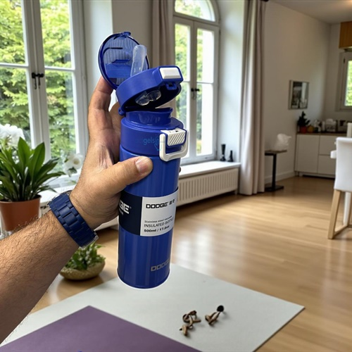 Dodge Çelik Termos Matara Mavi 500 Ml