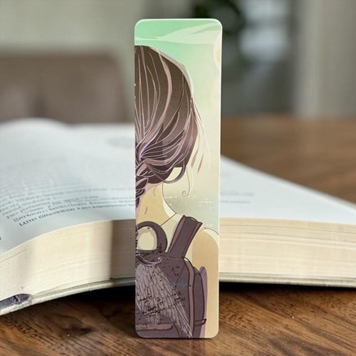 Dokuz Sırt Çantalı Kız Kitap Ayracı