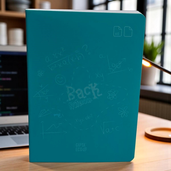 Eco Back Tel Dikiş Pp Kapak 60 Yaprak Defter A5 Çizgisiz