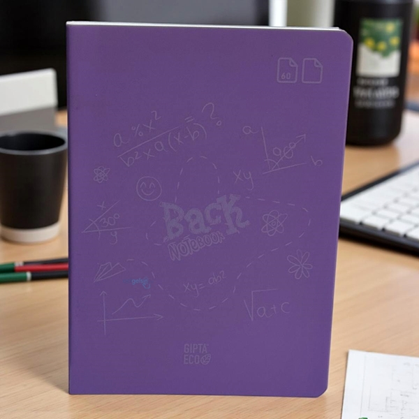 Eco Back Tel Dikiş Pp Kapak 60 Yaprak Defter A5 Çizgisiz