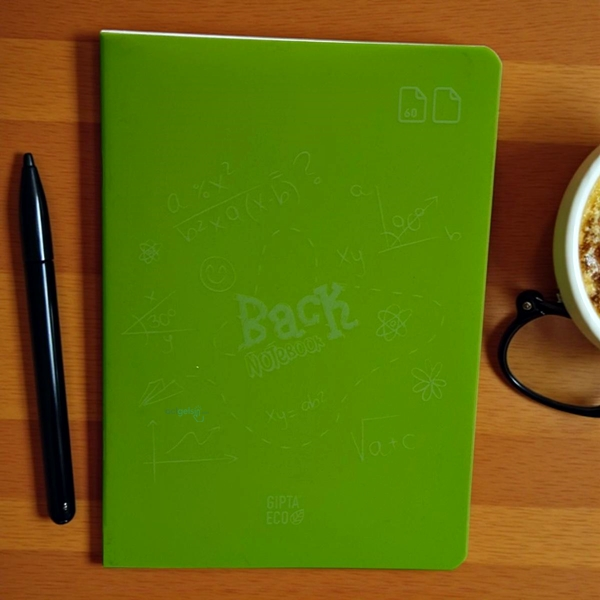 Eco Back Tel Dikiş Pp Kapak 60 Yaprak Defter A5 Çizgisiz