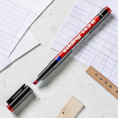 Edding Asetat Kalemi Permanent 143 B Kırmızı