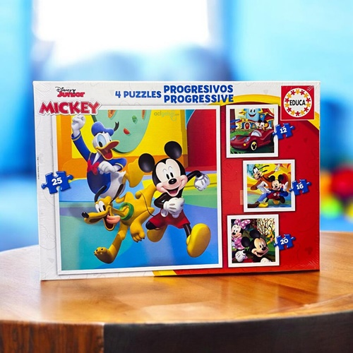 Educa Puzzle 25,12,16,20 Parça Progresıvos Mickey & Friends