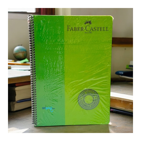 Faber Castel Bicolor Spralli Defter A4 80 Yaprak Çizgisiz