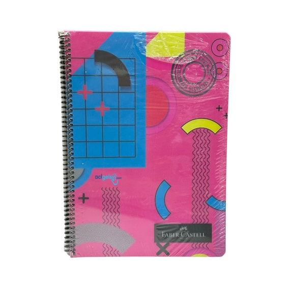 Faber Castel Pattern Spralli Defter A4 120 Yaprak Çizgili