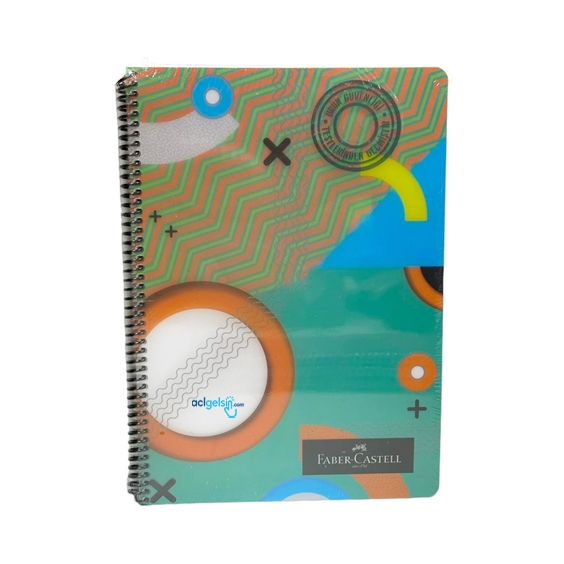 Faber Castel Pattern Spralli Defter A4 120 Yaprak Çizgili