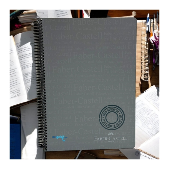 Faber Castel Typo Spralli Defter A4 120 Yaprak Çizgili