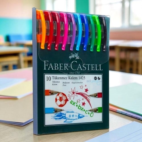 Faber Castell 1425 Tükenmez Ailesi 10 Lu