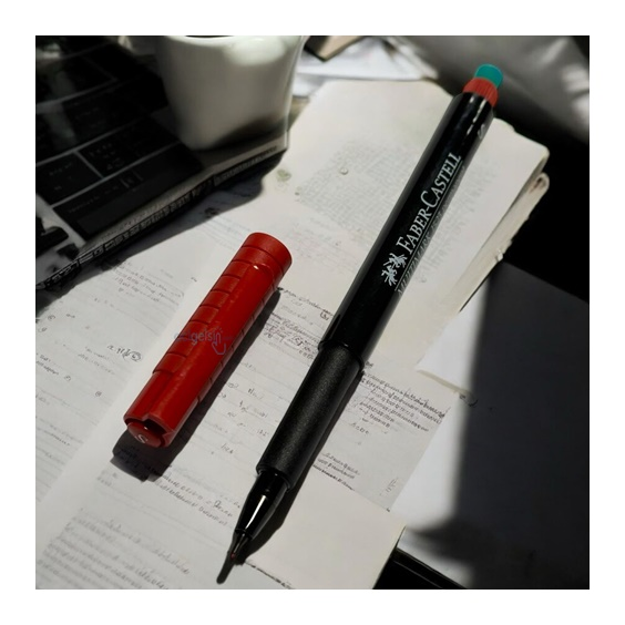 Faber Castell Asetat Kalemi Permanent S Kırmızı
