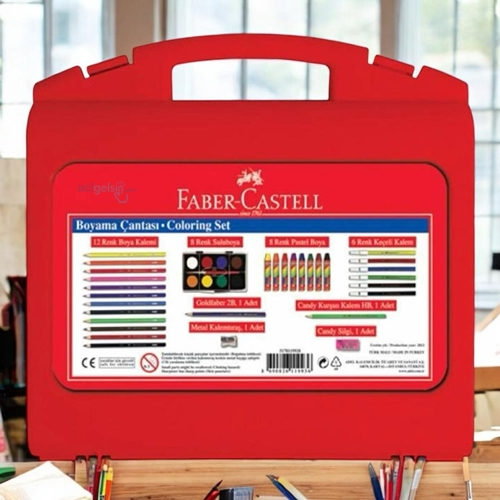 Faber Castell Boyama Çantası 38 Parça Set