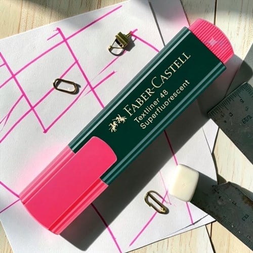 Faber Castell Fosforlu Kalem Kırmızı
