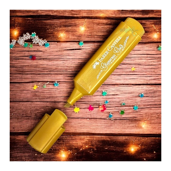 Faber Castell Fosforlu Kalem Metalik Gold