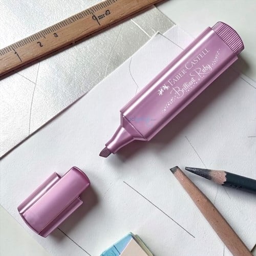 Faber Castell Fosforlu Kalem Metalik Yakut