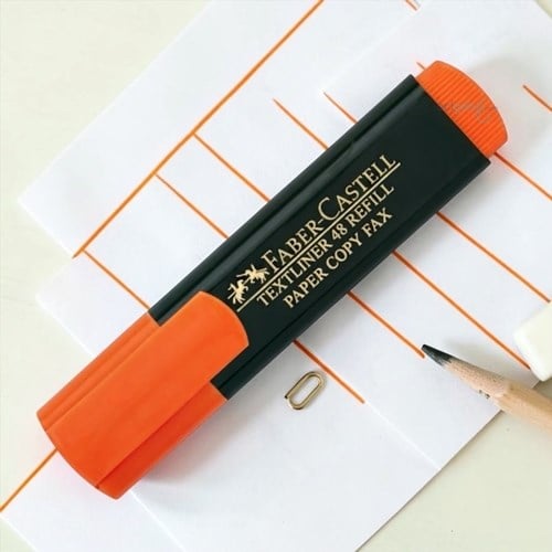 Faber Castell Fosforlu Kalem Turuncu