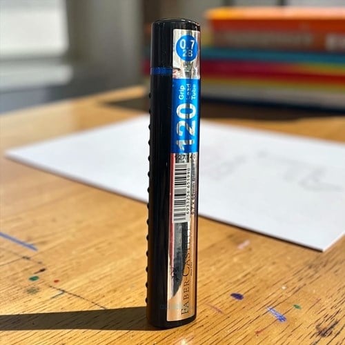 Faber Castell Grip Min Kalem Ucu 07mm 120li Tüp Siyah
