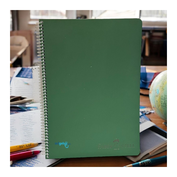 Faber Castell Metalik Spralli Defter 120 Yaprak Çizgili