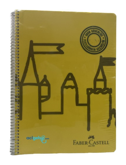 Faber Castell Şato Spralli Defter A4 100 Yaprak Çizgili