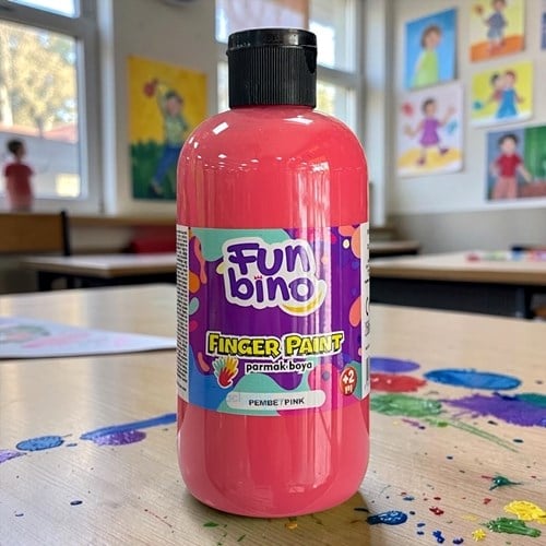 Funbino Parmak Boyası 250 Ml Pembe