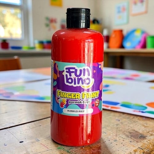 Funbino Parmak Boyası 500 Ml Kırmızı