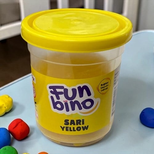 Funbino Tek Renk Oyun Hamuru Sarı 115 Gr F103