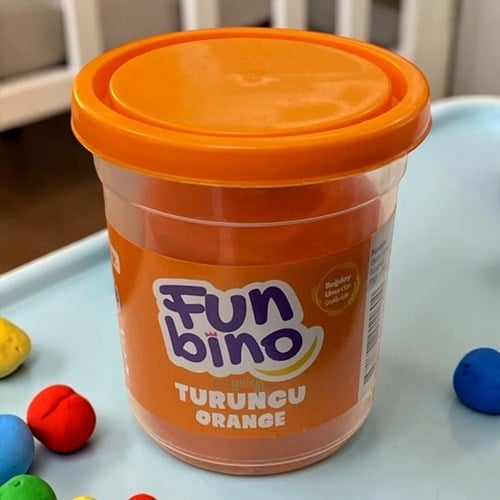 Funbino Tek Renk Oyun Hamuru Turuncu 115 Gr F107