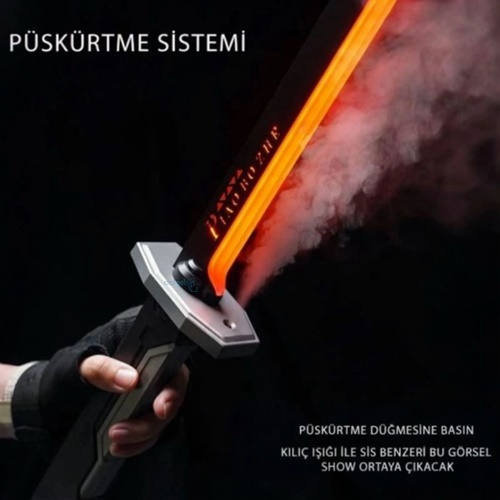 Gepettoys 80 Cm Kıvılcım Ve Buhar Çıkartan Kılıç