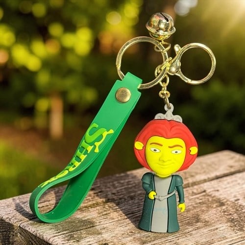 Giftpoint Sevimli Shrek Fiona Silikon Anahtarlık