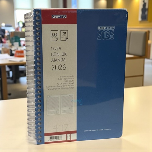 Gıpta 2026 Günlük Ajanda Theday Diary 17x24