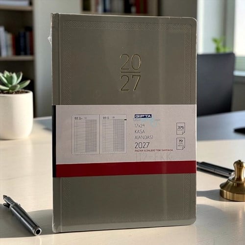 Gıpta 2027 17x24 Günlük Ticari Kasa Ajandası