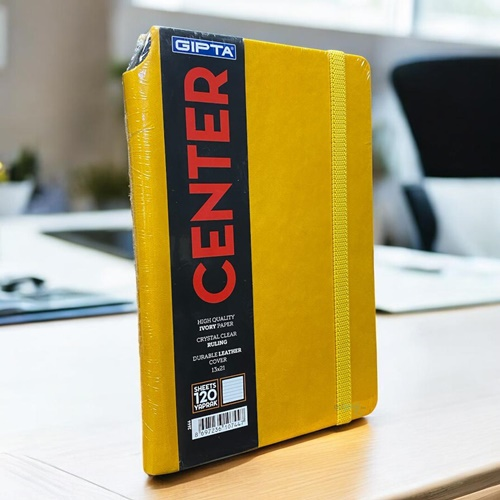 Gıpta Center Çizgili İplik Dikişli Termo Kapak Defter