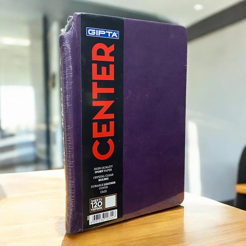 Gıpta Center Çizgili İplik Dikişli Termo Kapak Defter