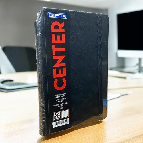 Gıpta Center Çizgili İplik Dikişli Termo Kapak Defter