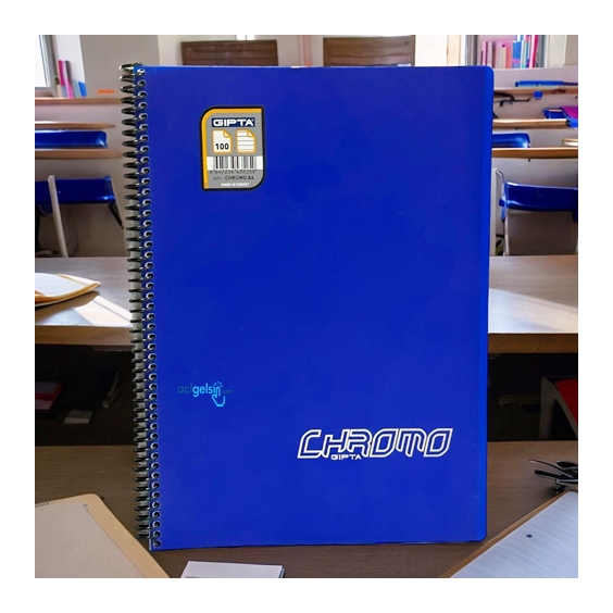 Gıpta Chromo Spralli Defter A4 100 Yaprak Çizgili
