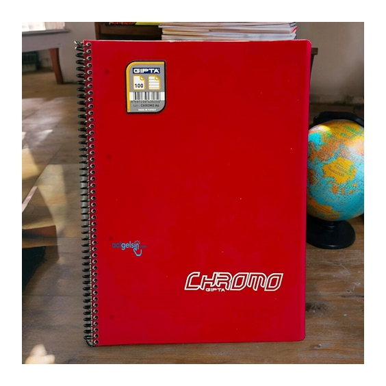 Gıpta Chromo Spralli Defter A4 100 Yaprak Çizgili