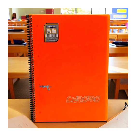 Gıpta Chromo Spralli Defter A4 100 Yaprak Çizgili