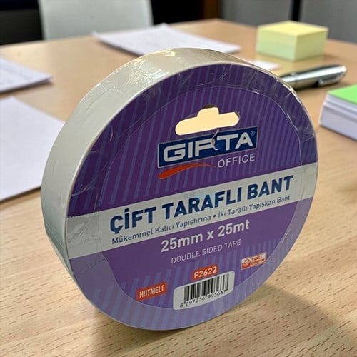 Gıpta Çift Taraflı Bant 25mmx25 Mt