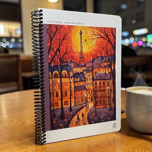 Gıpta City Spiralli Sert Kapak Defter 17x24 80 Çizgili