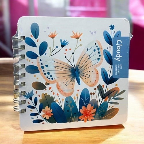 Gıpta Cloudy Spiralli Sert Kapak Defter 16x16 100 Çizgili