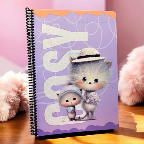 Gıpta Cosy Spiralli Karton Kapak Defter A4 80 Yaprak Çizgili